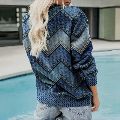 Faje | Cozy Geometric Sweatshirt